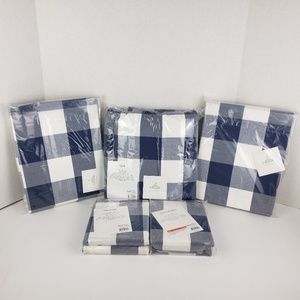 Carousel Woven Buffalo Check 5pc Crib Bedding Set